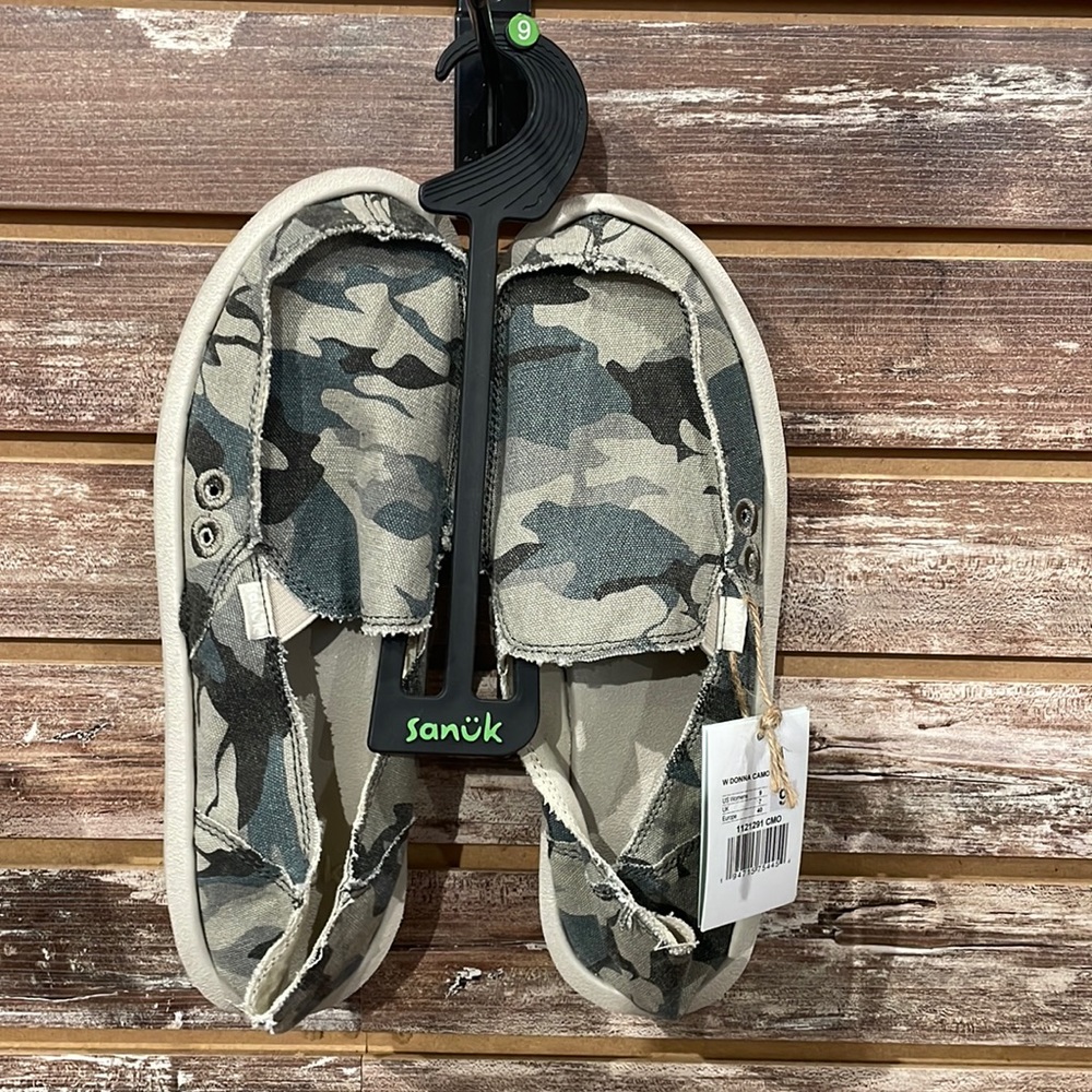 Sanuk Women’s Camo Slip-Ons